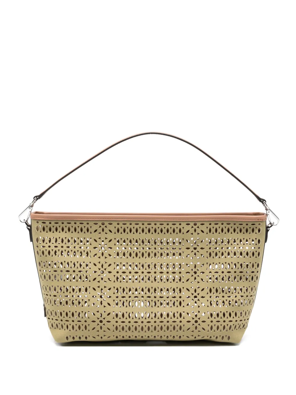 GIANNI CHIARINI Cut Schultertasche aus Canvas - Nude