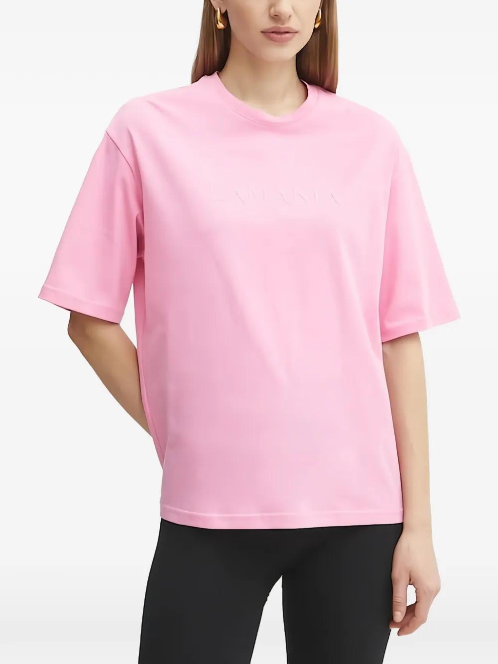 La Mania 크루 넥 티셔츠 In Pink