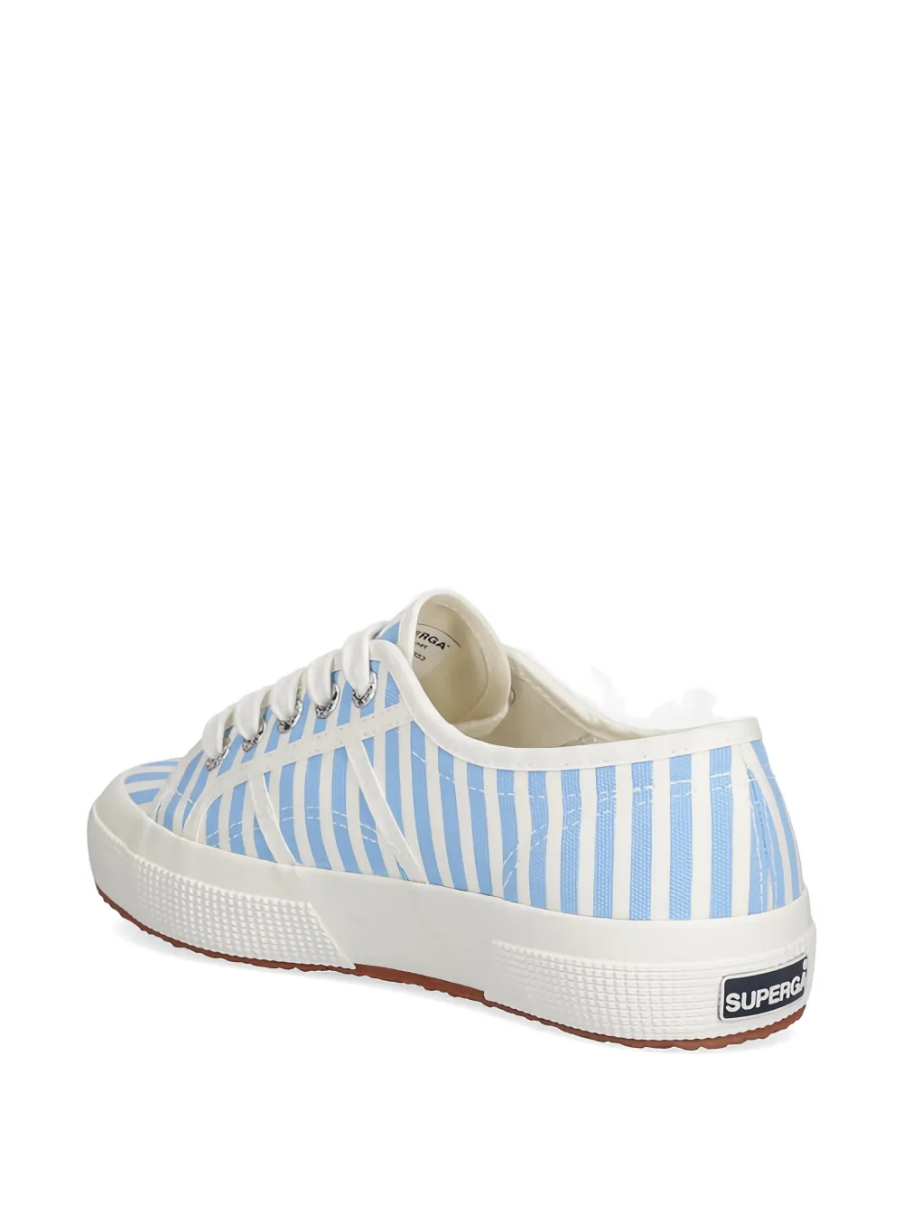 Superga 2750 striped lace-up sneakers Wit