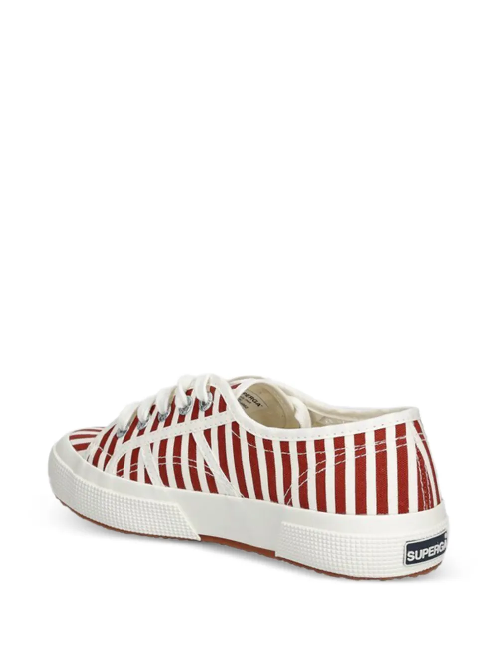 Superga 2750 gestreepte sneakers Rood