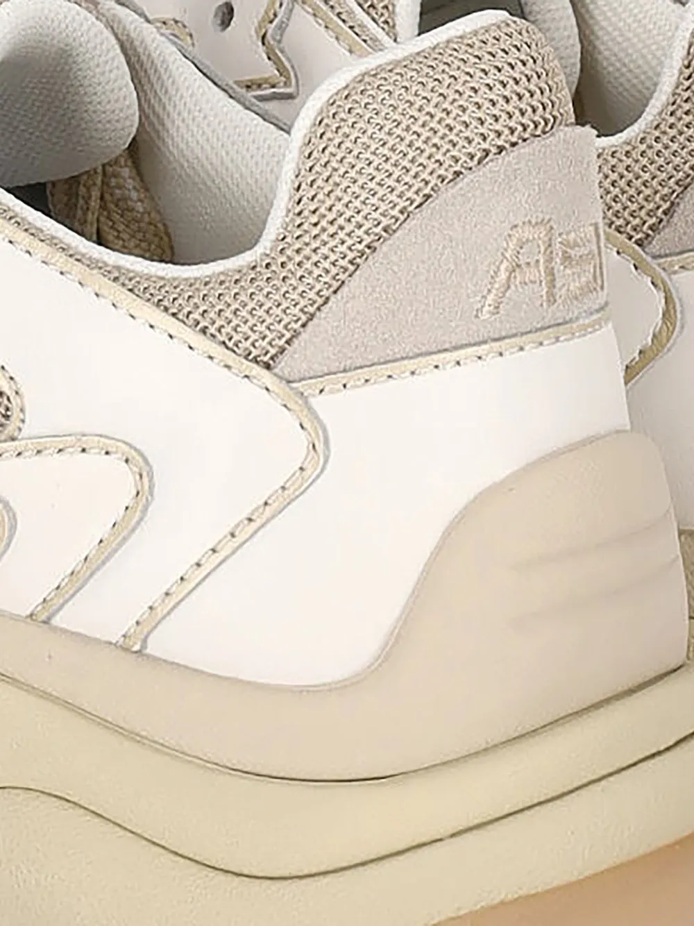 Ash panelled leather sneakers Wit