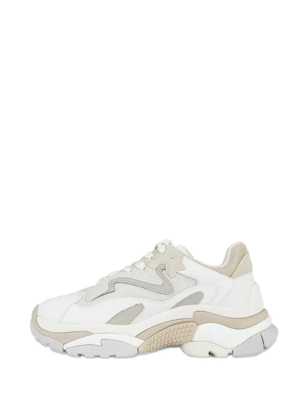 Ash panelled leather sneakers Wit