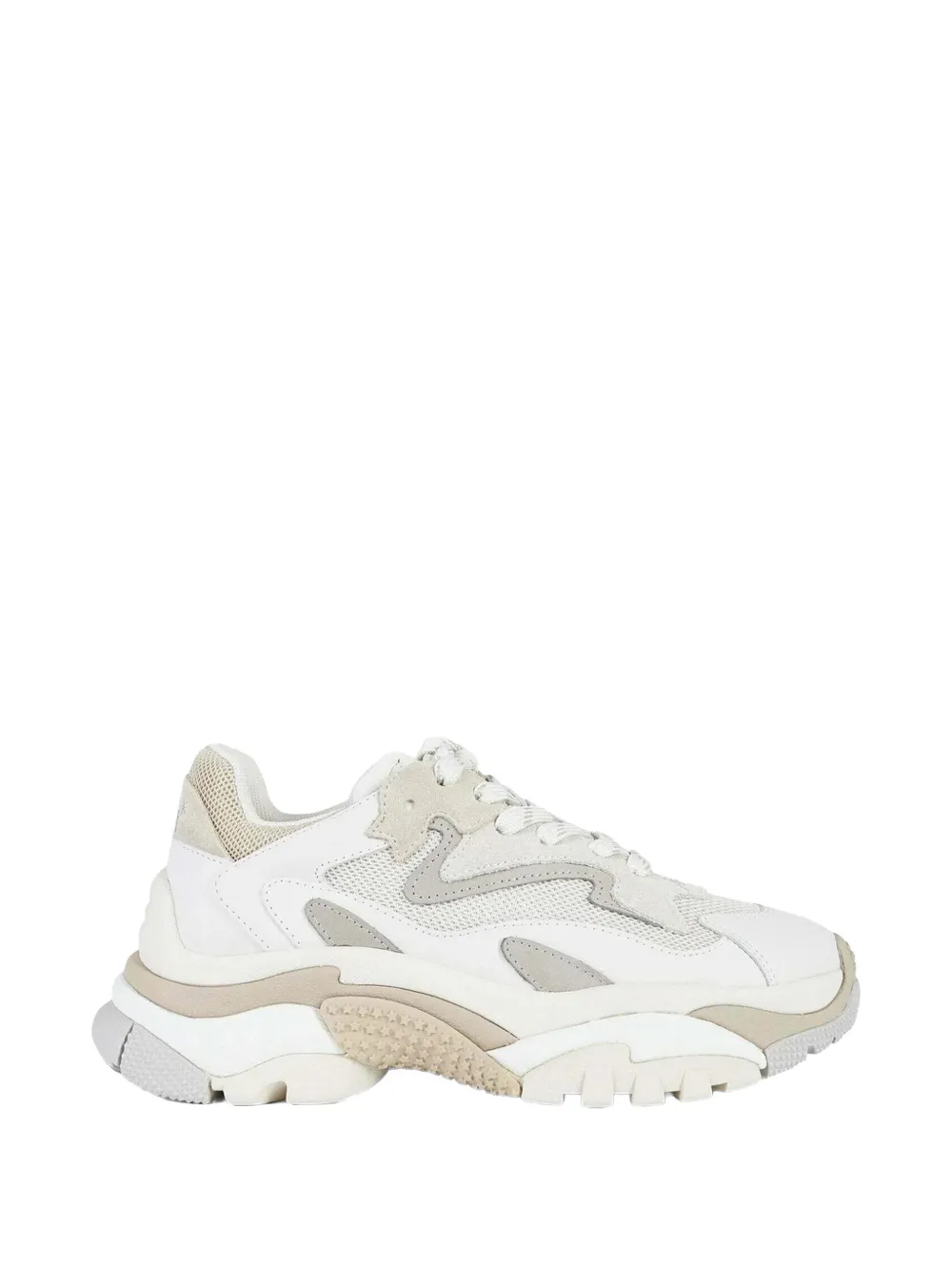 Ash panelled leather sneakers Wit