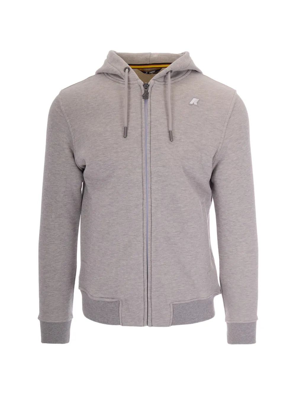 K-Way zip logo hoodie - Grigio