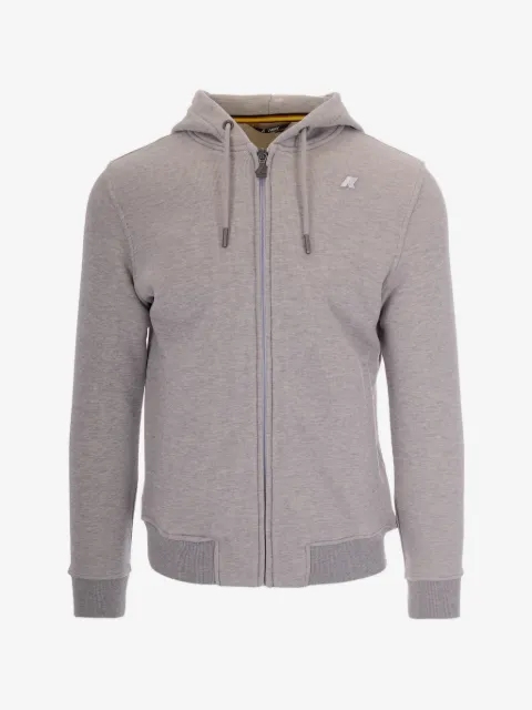 K-Way zip logo hoodie