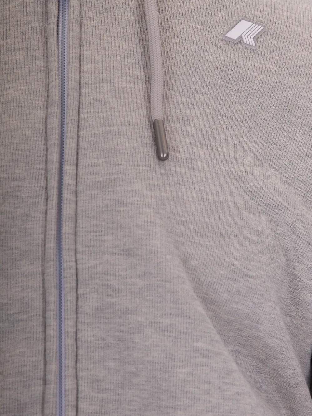 K-Way Hoodie met rits en logo Grijs