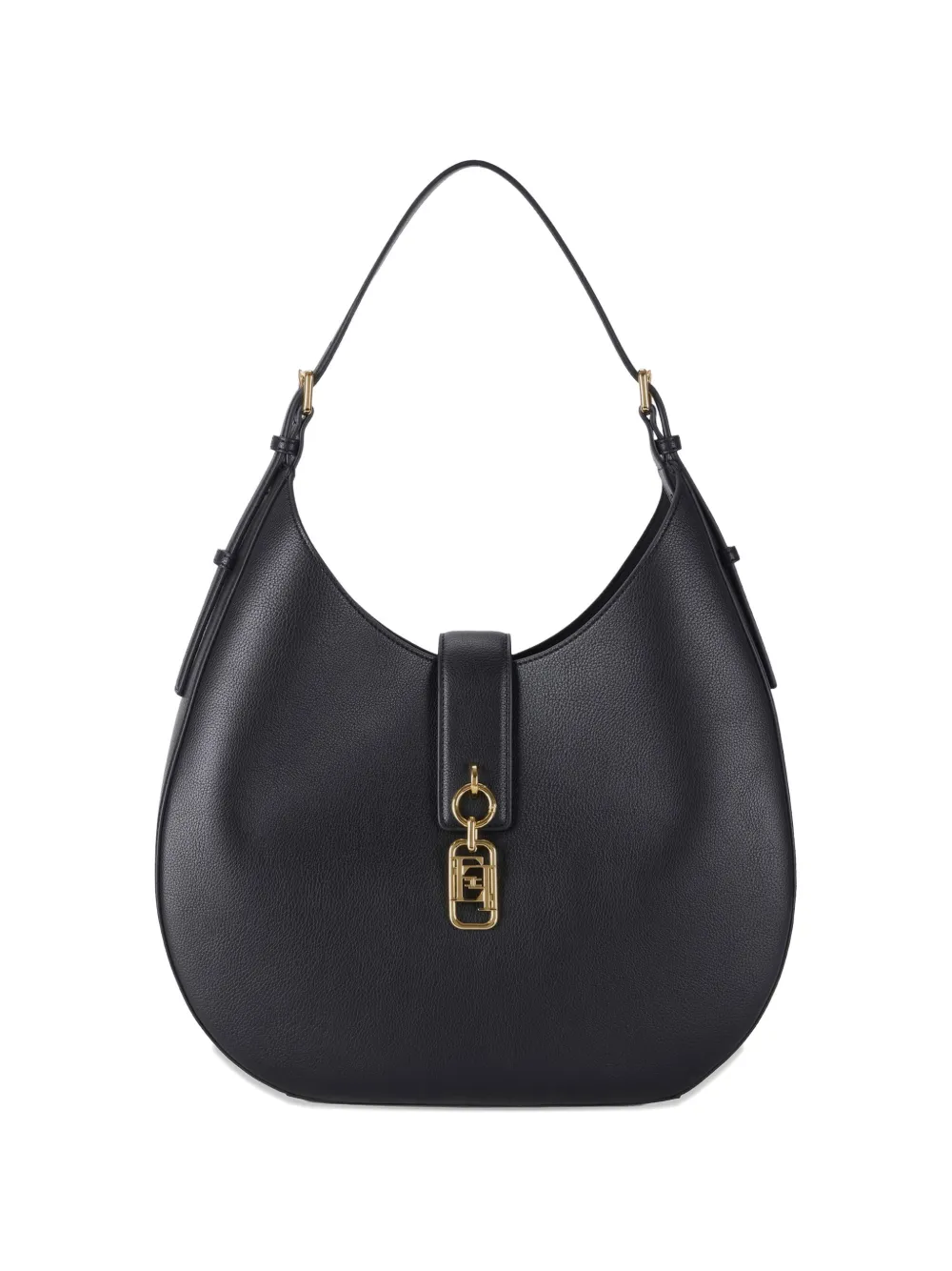 Elisabetta Franchi logo-charm shoulder bag - Nero