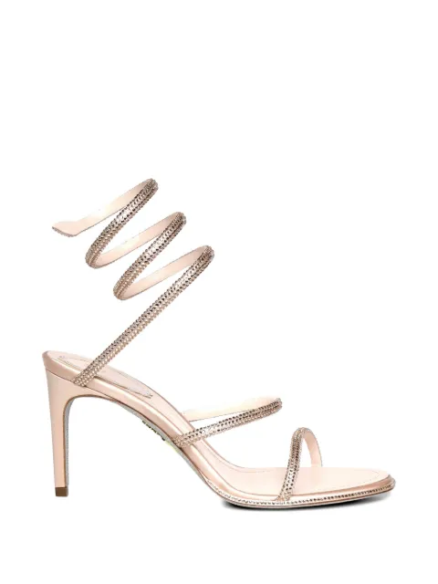 René Caovilla Cleo embellished wrap sandals