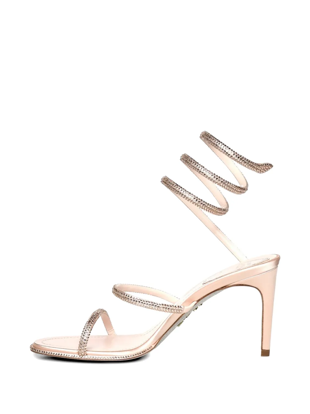 René Caovilla Cleo embellished wrap sandals Roze