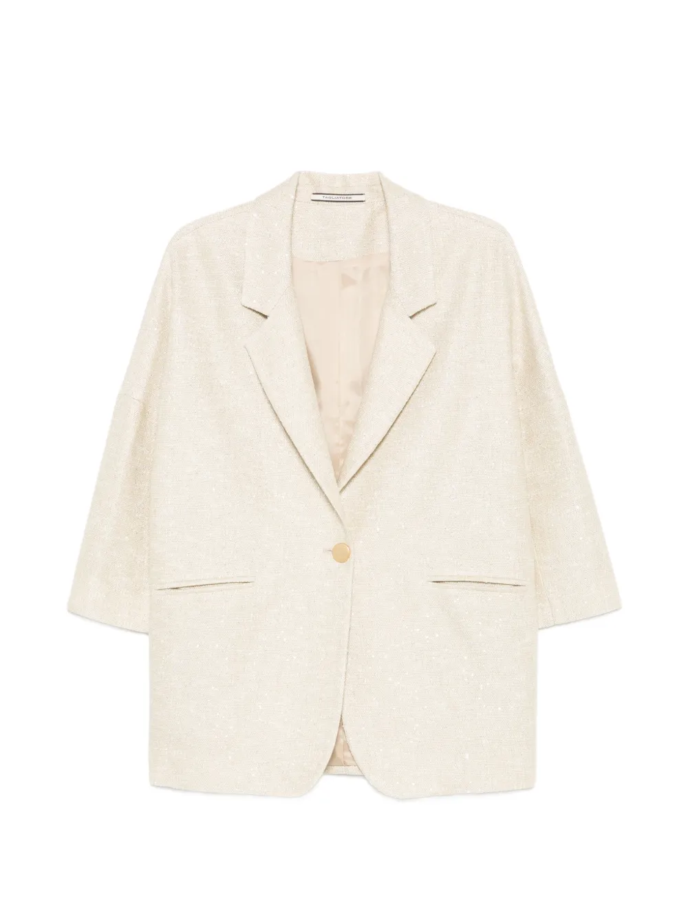 Tagliatore single-breasted three-quarter-sleeve jacket - Nude