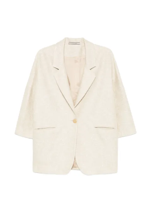 Tagliatore 7부 소매 싱글 브레스티드 재킷