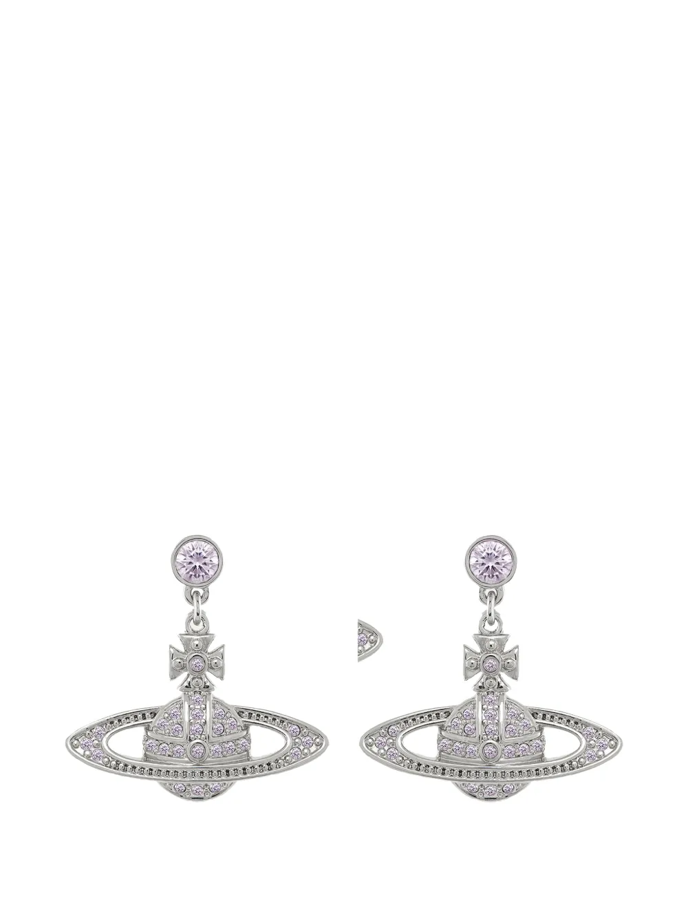 Vivienne Westwood Mini Bas Relief Drop earrings - Argento