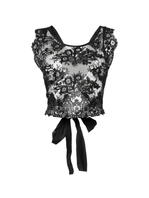 Maurizio Braschi lace tie-back top