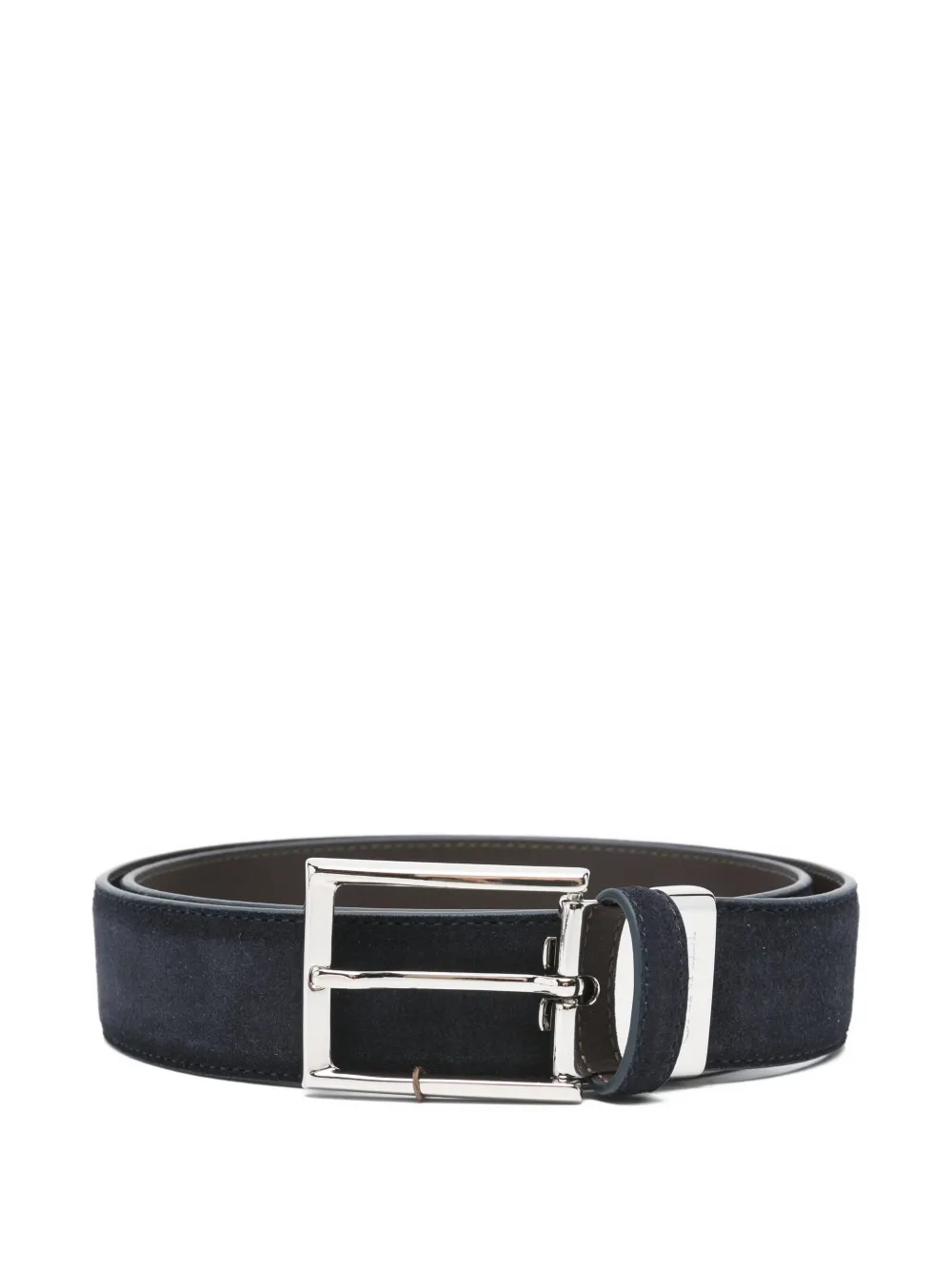 Canali buckle leather belt - Blu