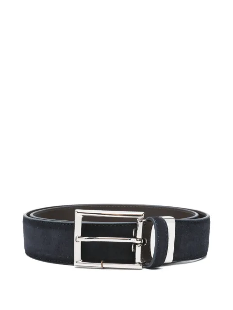 Canali buckle leather belt