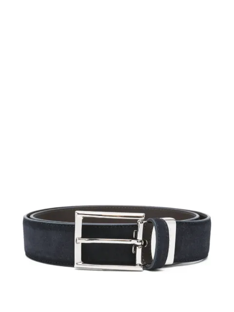 Canali buckle leather belt