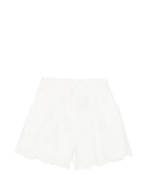Miss Grant Kids broderie-anglaise scalloped-hem shorts