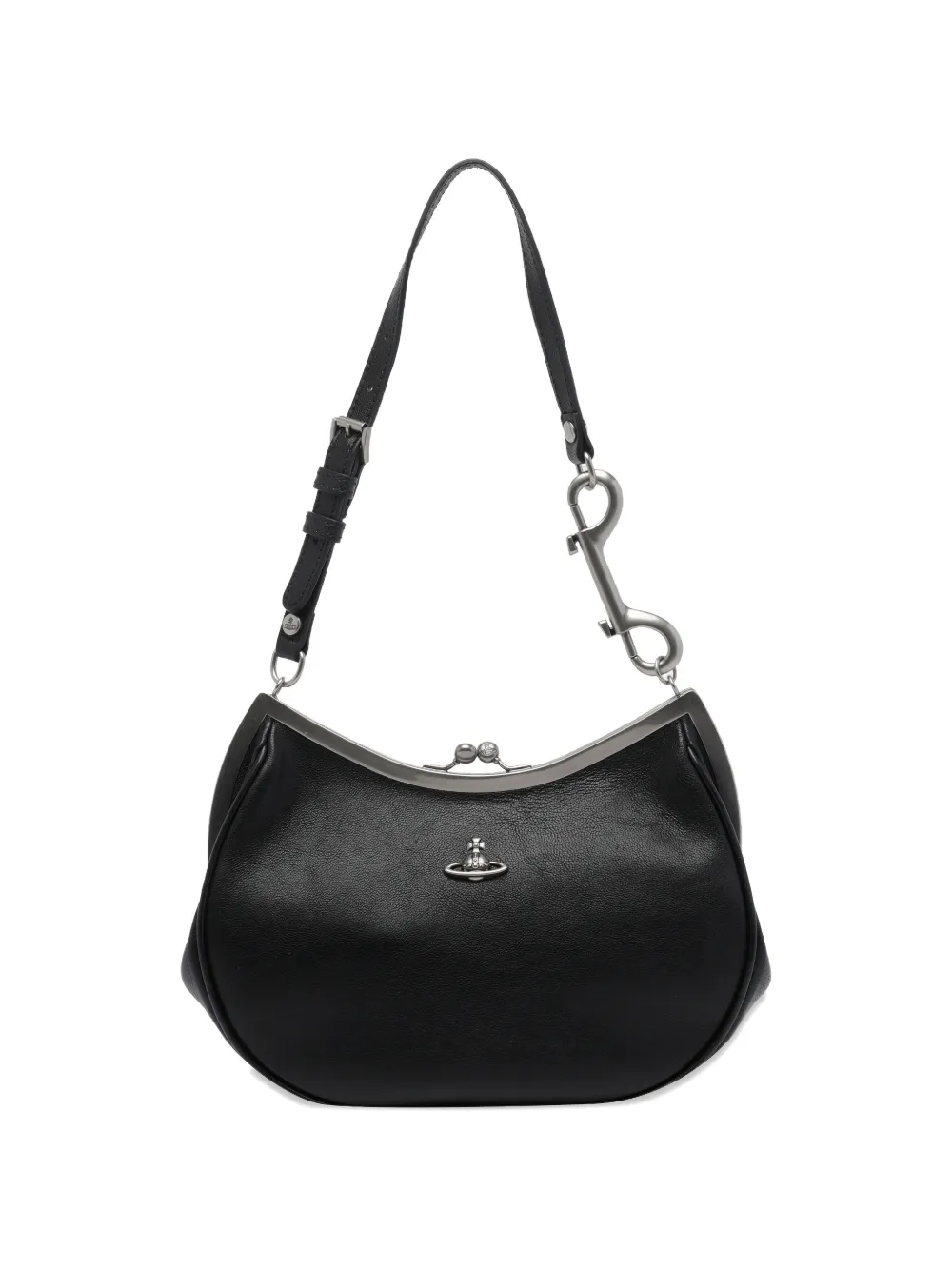 Vivienne Westwood orb-plaque shoulder bag - Nero