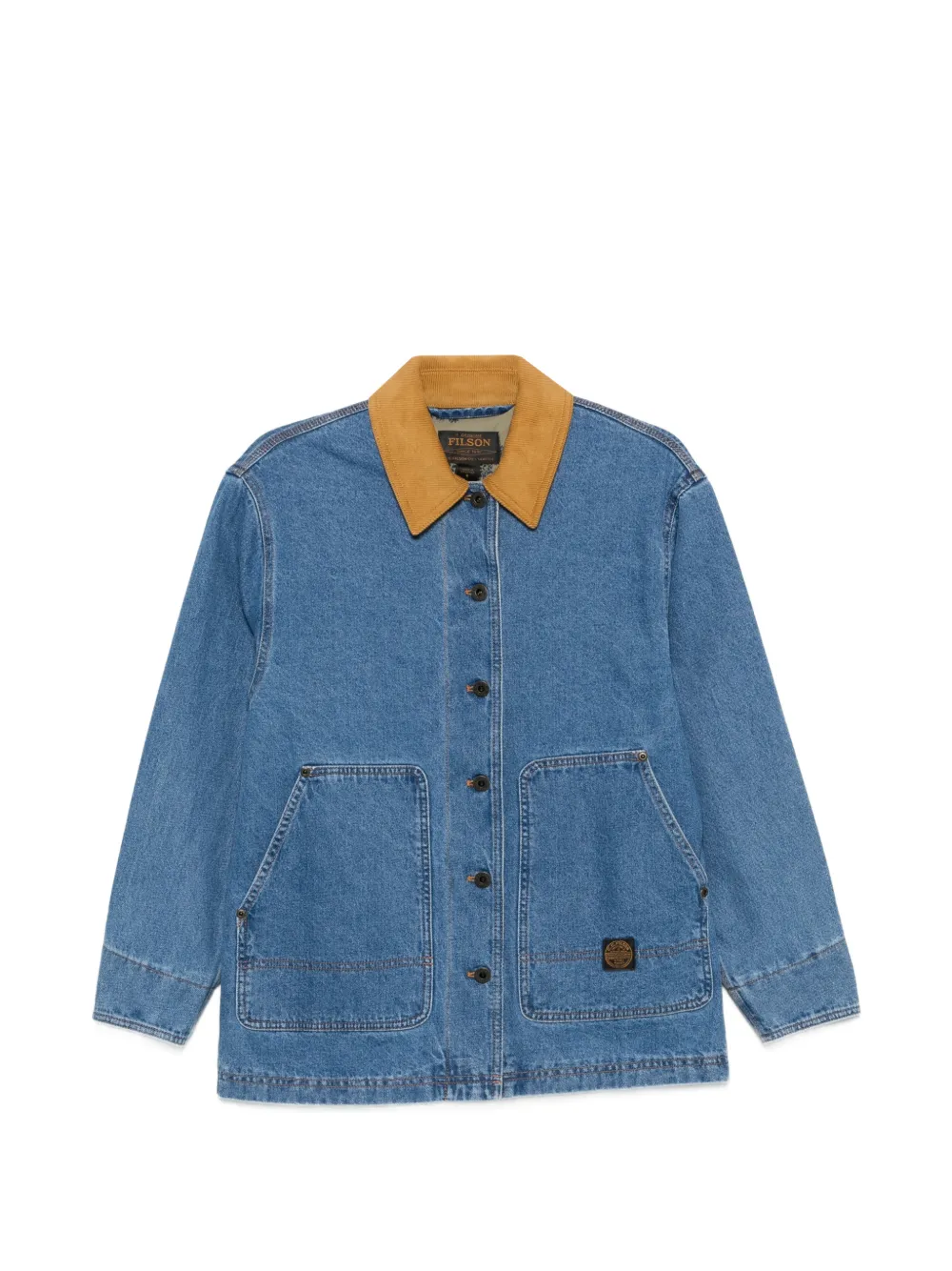Filson patch-pocket denim jacket - Blu