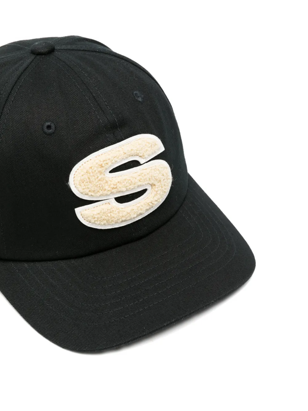  Stüssy Appliqué Cap - Black 