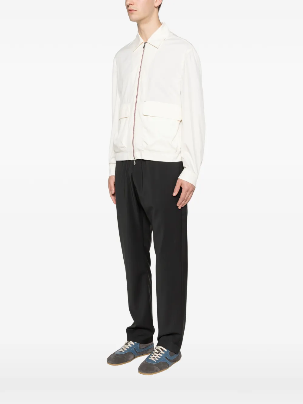  Brunello Cucinelli Flap-pocket Zip Jacket - Neutrals 