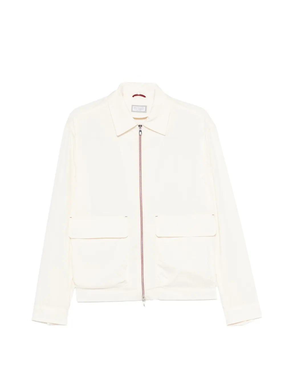 Brunello Cucinelli flap-pocket zip jacket - Toni neutri