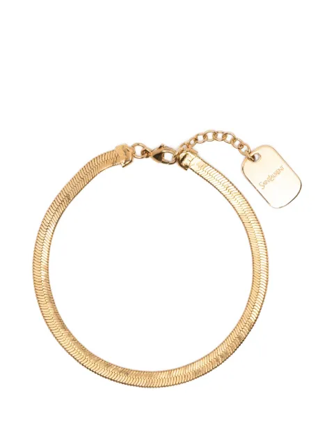 Saint Laurent herringbone-chain bracelet
