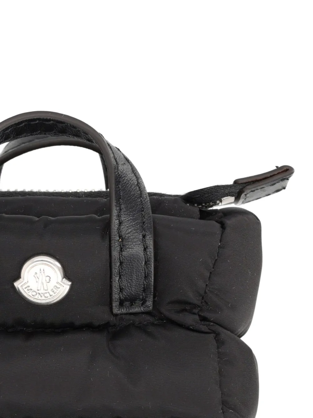  Moncler Quilted Keychain - Black 