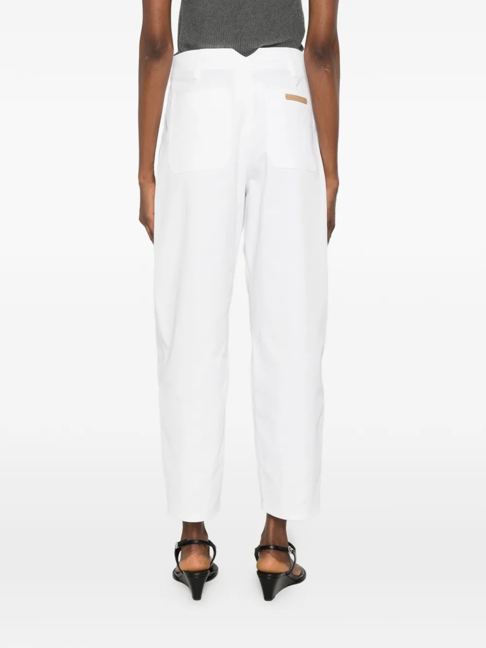 Max Mara Straight plooibroek Wit