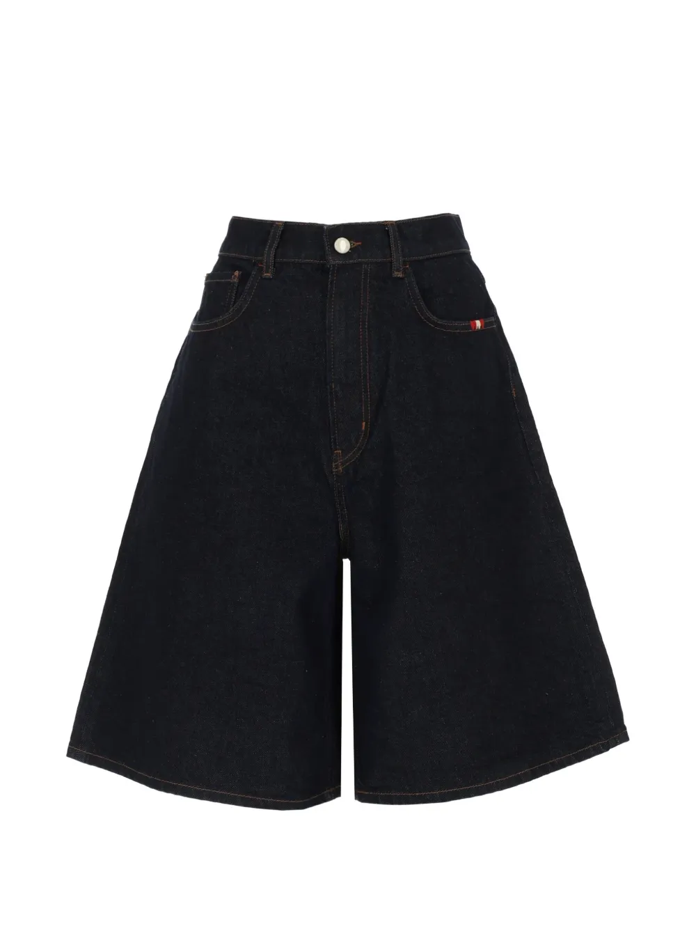 AMISH wide-leg denim shorts - Blu