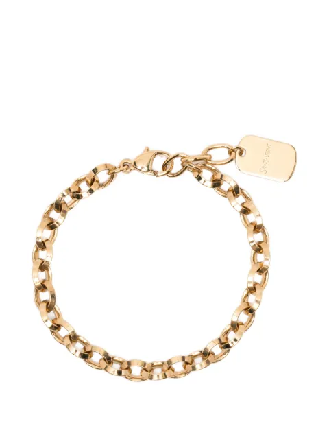 Saint Laurent logo-plaque cable-link bracelet