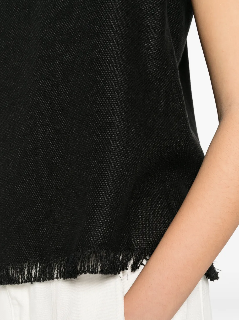 'S Max Mara Mouwloze top Zwart