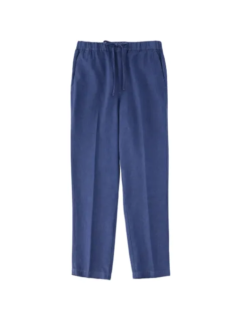 120% Lino drawstring-waist linen trousers