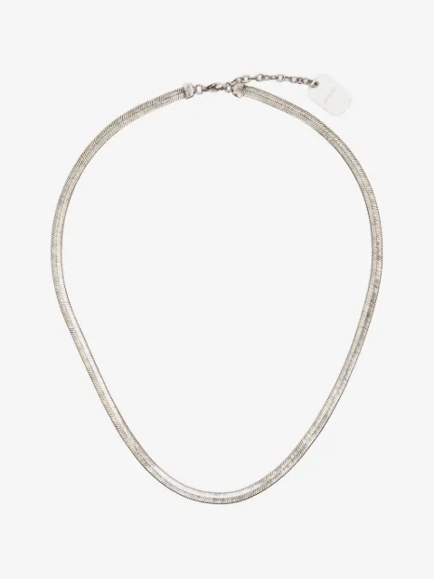 Saint Laurent herringbone-chain necklace