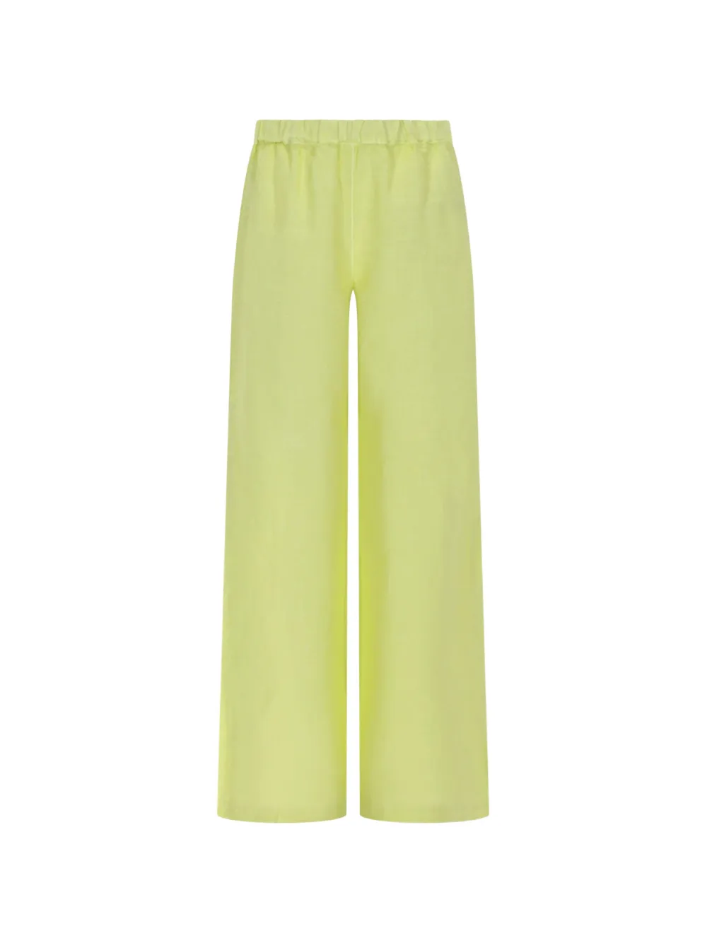 120% Lino linen palazzo pants - Yellow