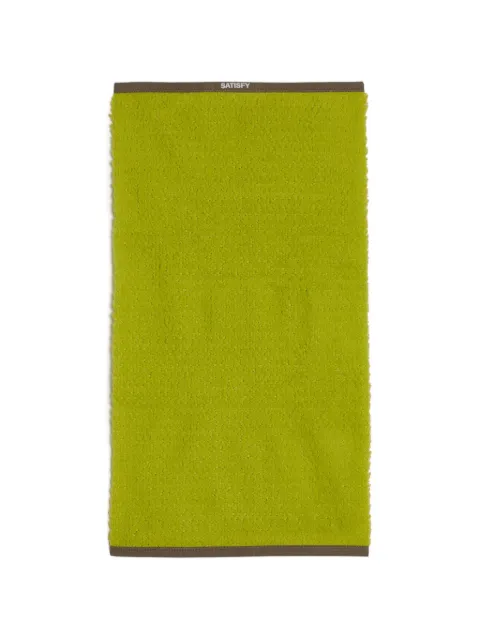 Satisfy FuzzFleece AD logo-detail scarf