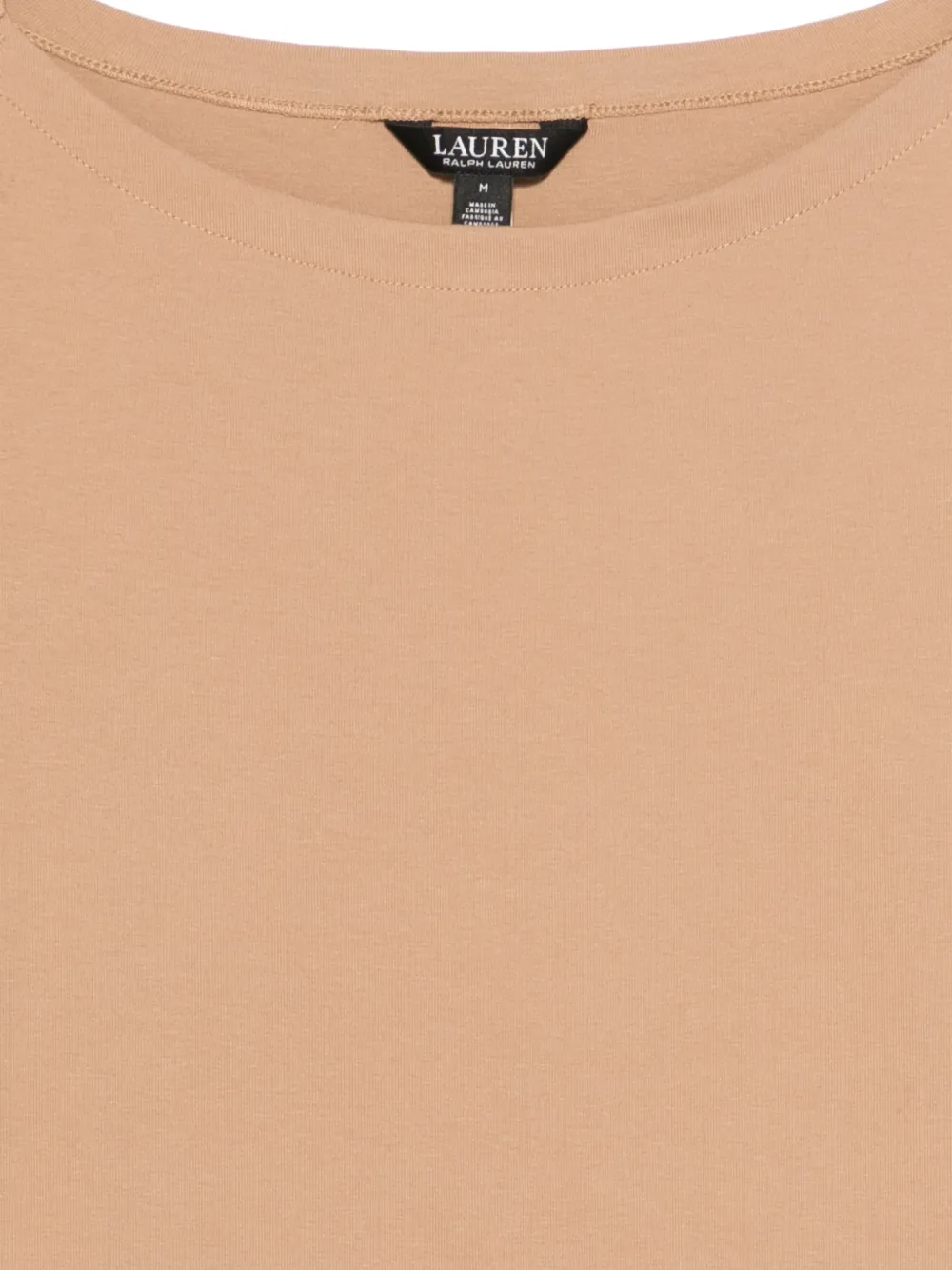 Lauren Ralph Lauren T-shirt met boothals Beige