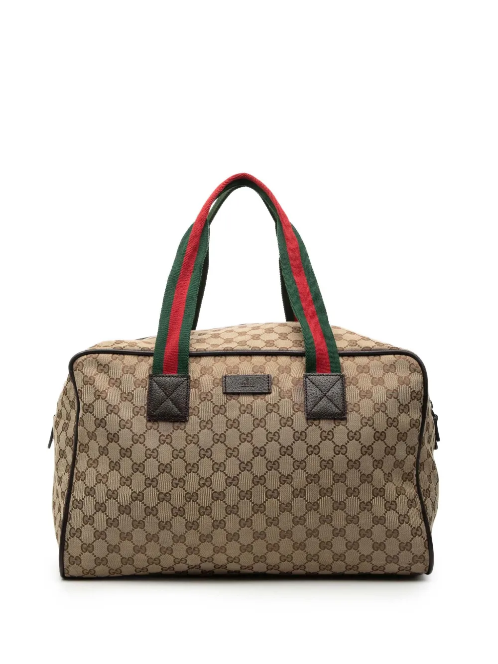 Gucci Pre-Owned 2000-2015 GG Canvas Web Duffle Bag travel bag - Marrone