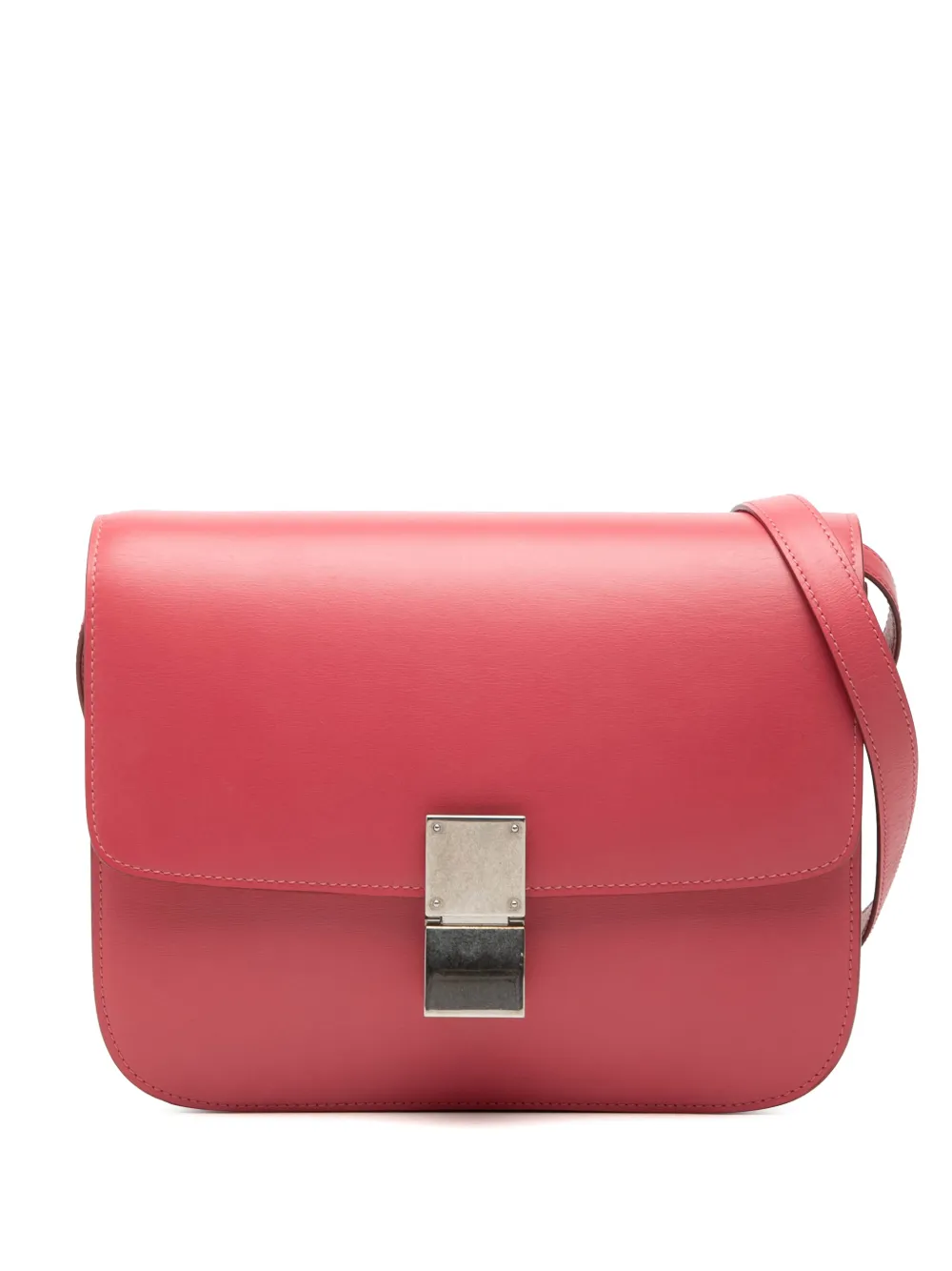 Celine Pre-Owned 2017 Medium Calfskin Classic Box crossbody bag - Rosa