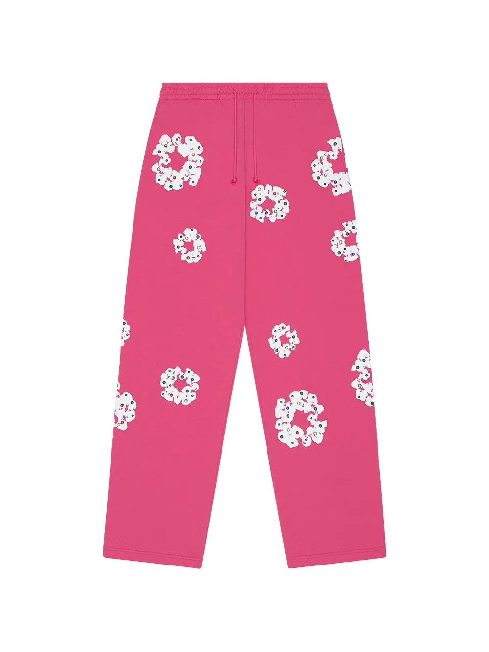 Denim Tears rhinestone-embellished cotton track pants - Rosa