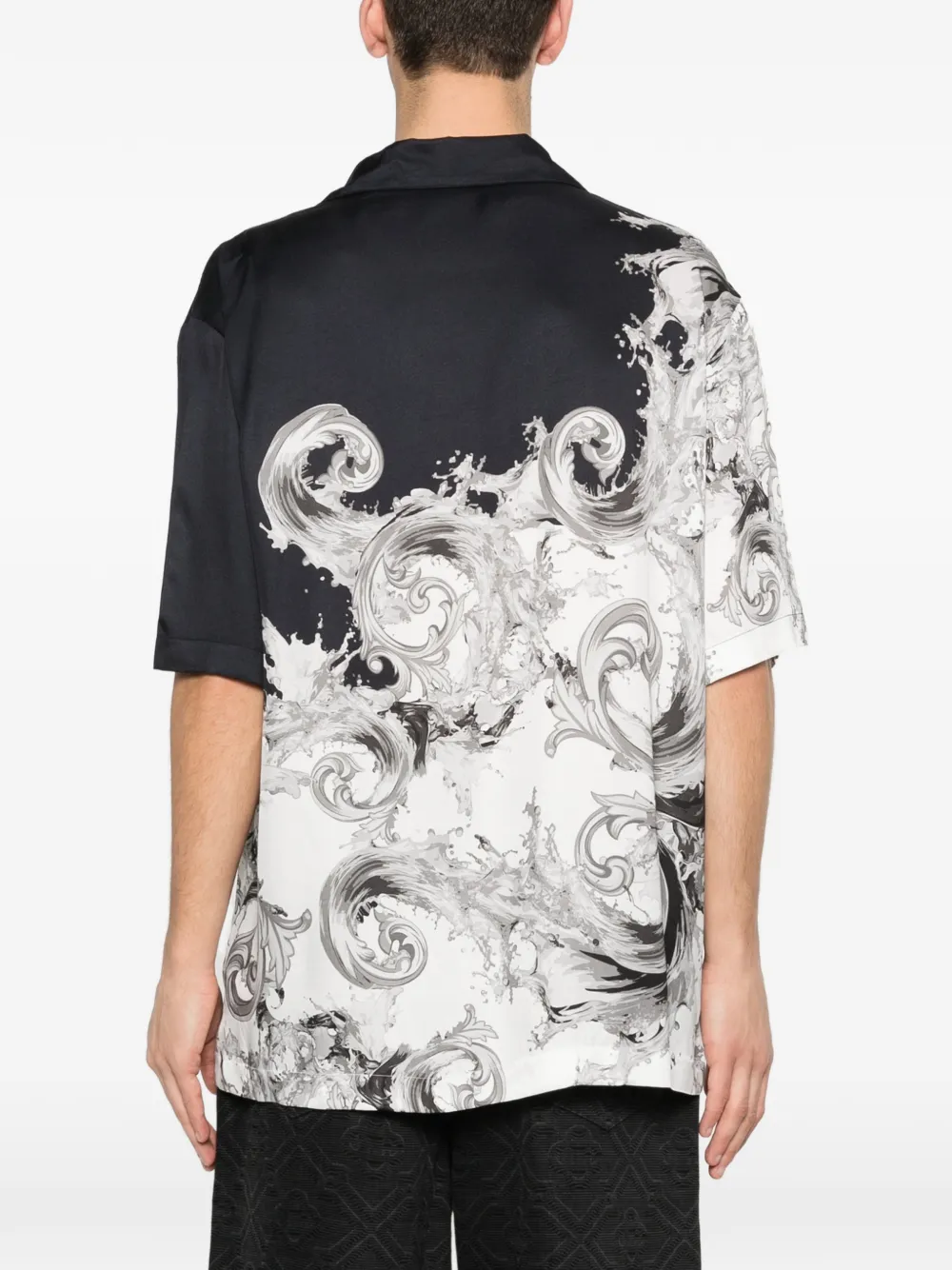 Versace Jeans Couture Overhemd met barok zak Zwart