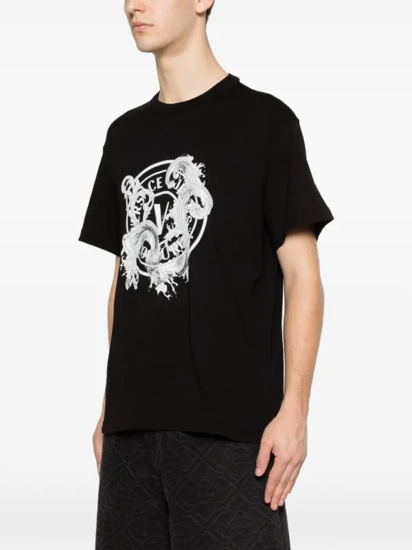 Versace Jeans Couture プリント Tシャツ | ブラック | FARFETCH JP