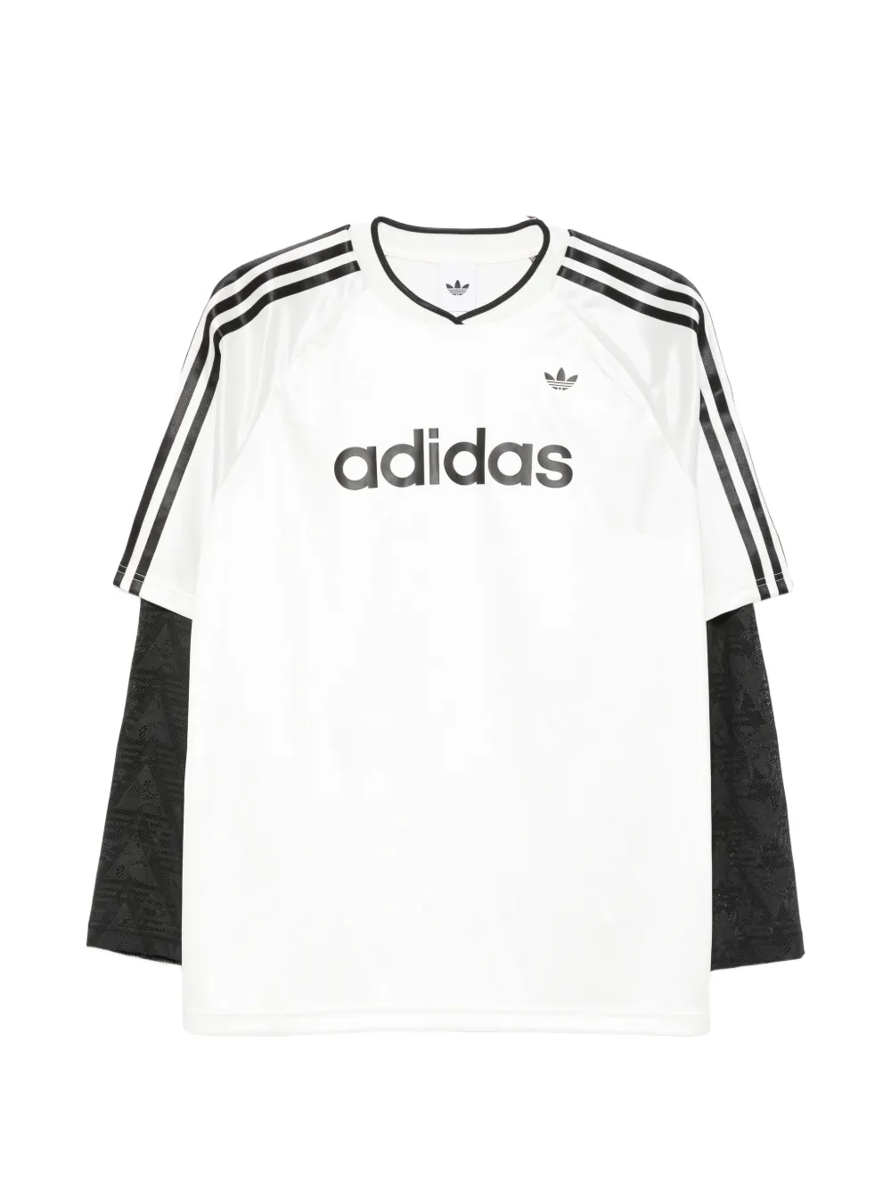 adidas logo-lettering T-shirt - Bianco