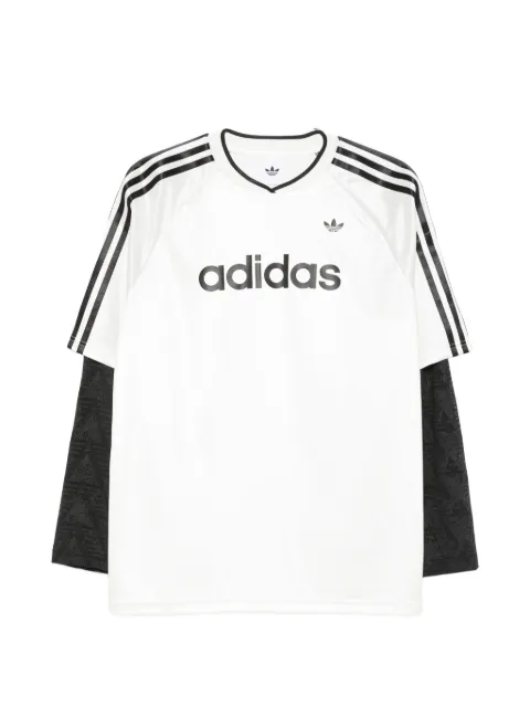 adidas logo-lettering T-shirt