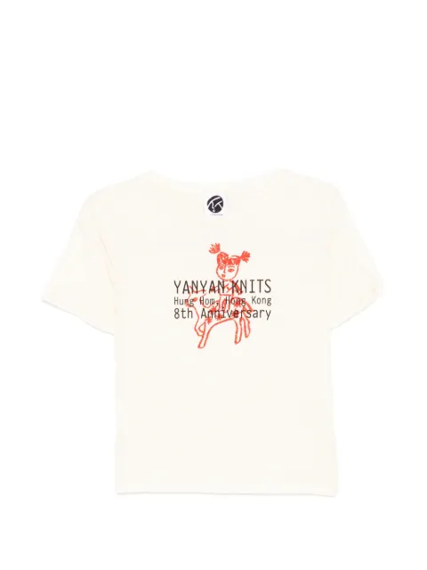YANYAN KNITS printed T-shirt