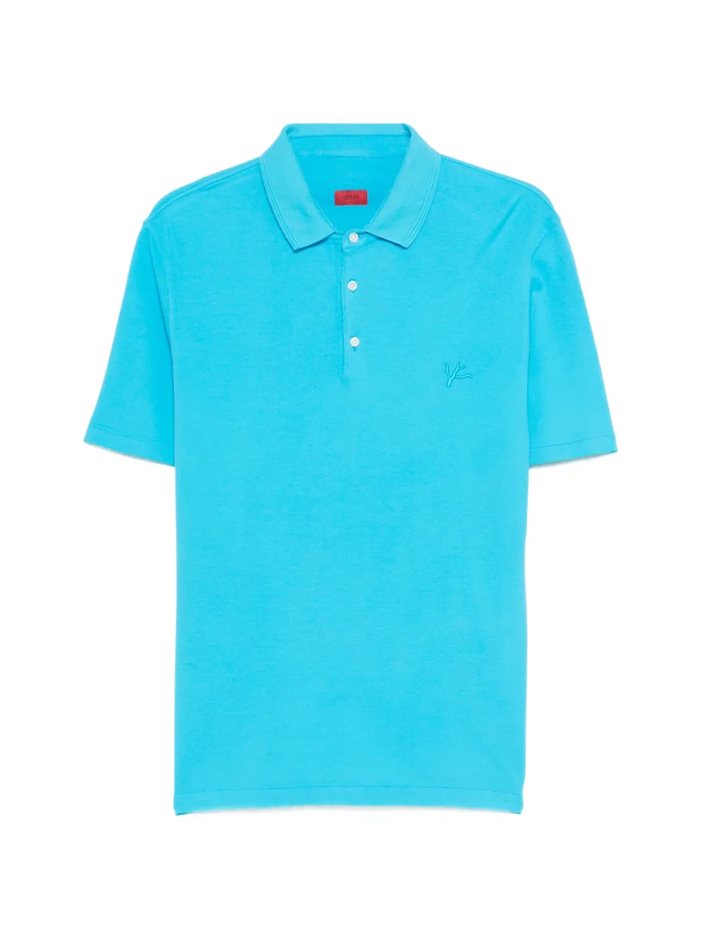 Isaia embroidered-detail polo shirt - Blau