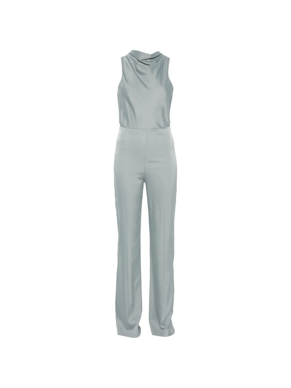 Patrizia Pepe cut-out satin jumpsuit - Grigio