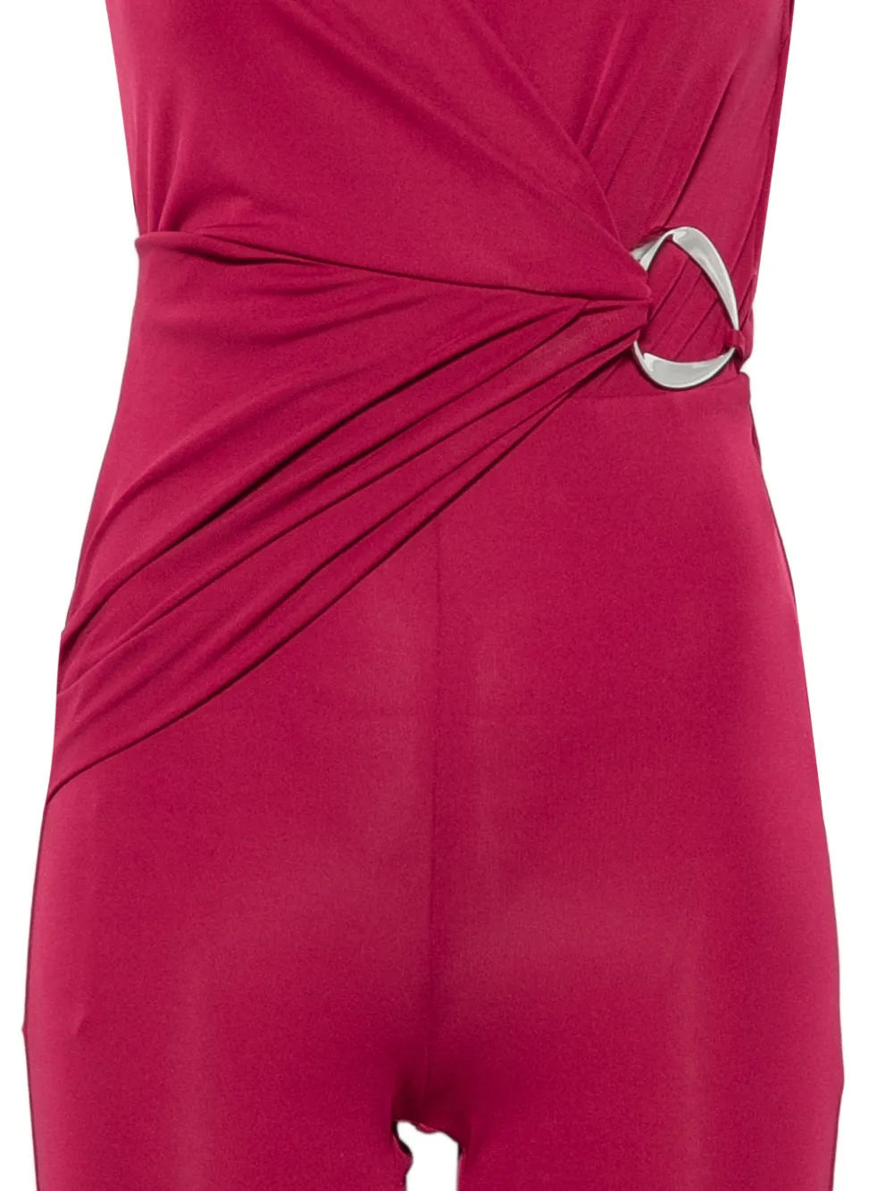 Patrizia Pepe Jumpsuit met ring-detail Rood