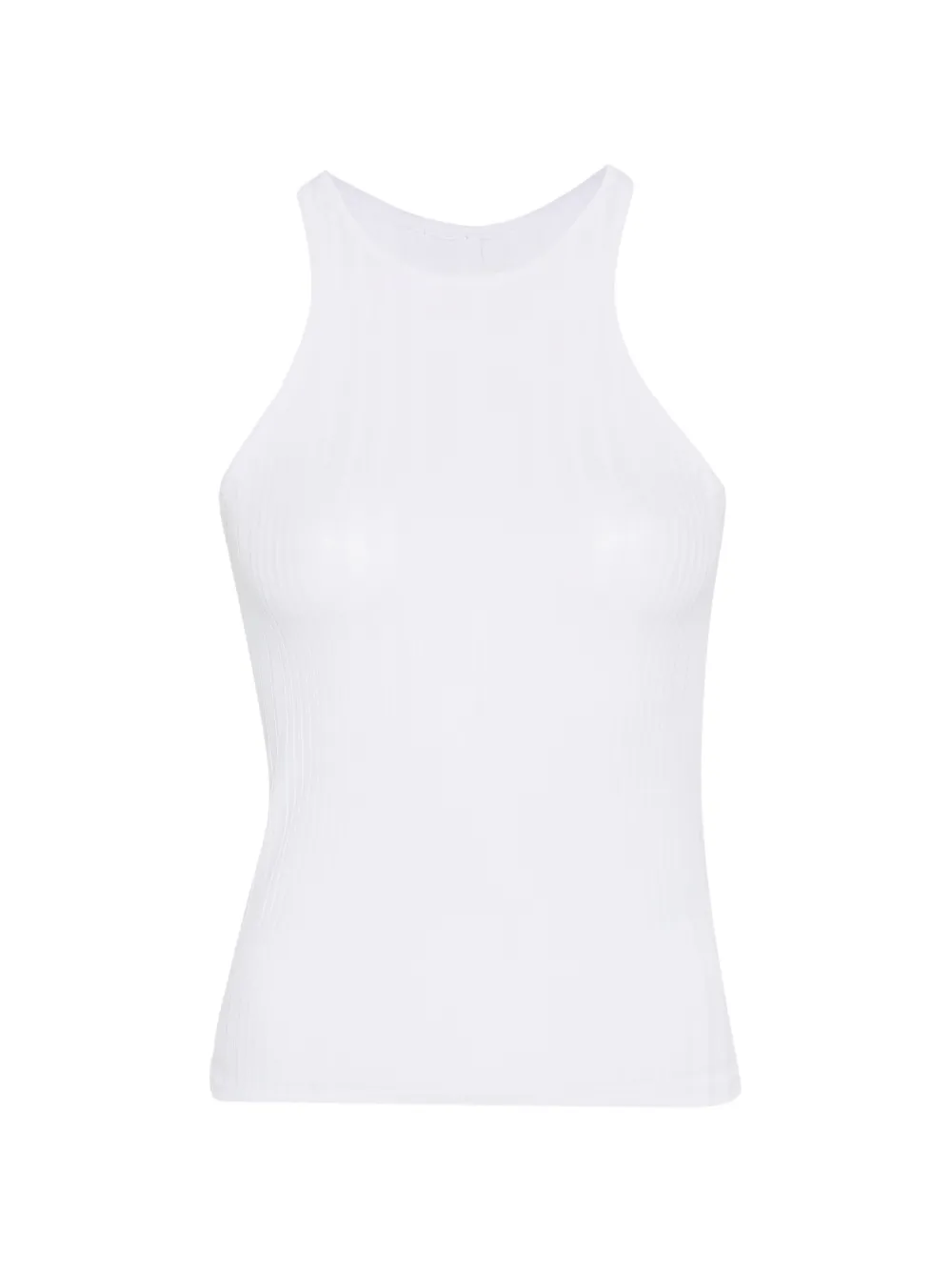 Patrizia Pepe ribbed racer-back tank top - Bianco