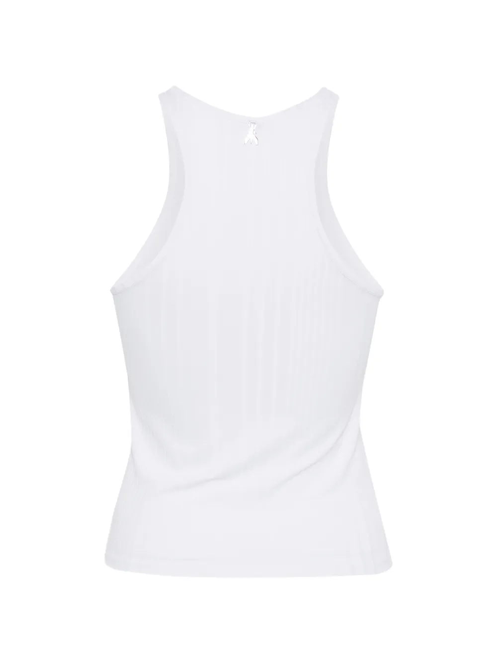 Patrizia Pepe Geribbelde racerback tanktop Wit